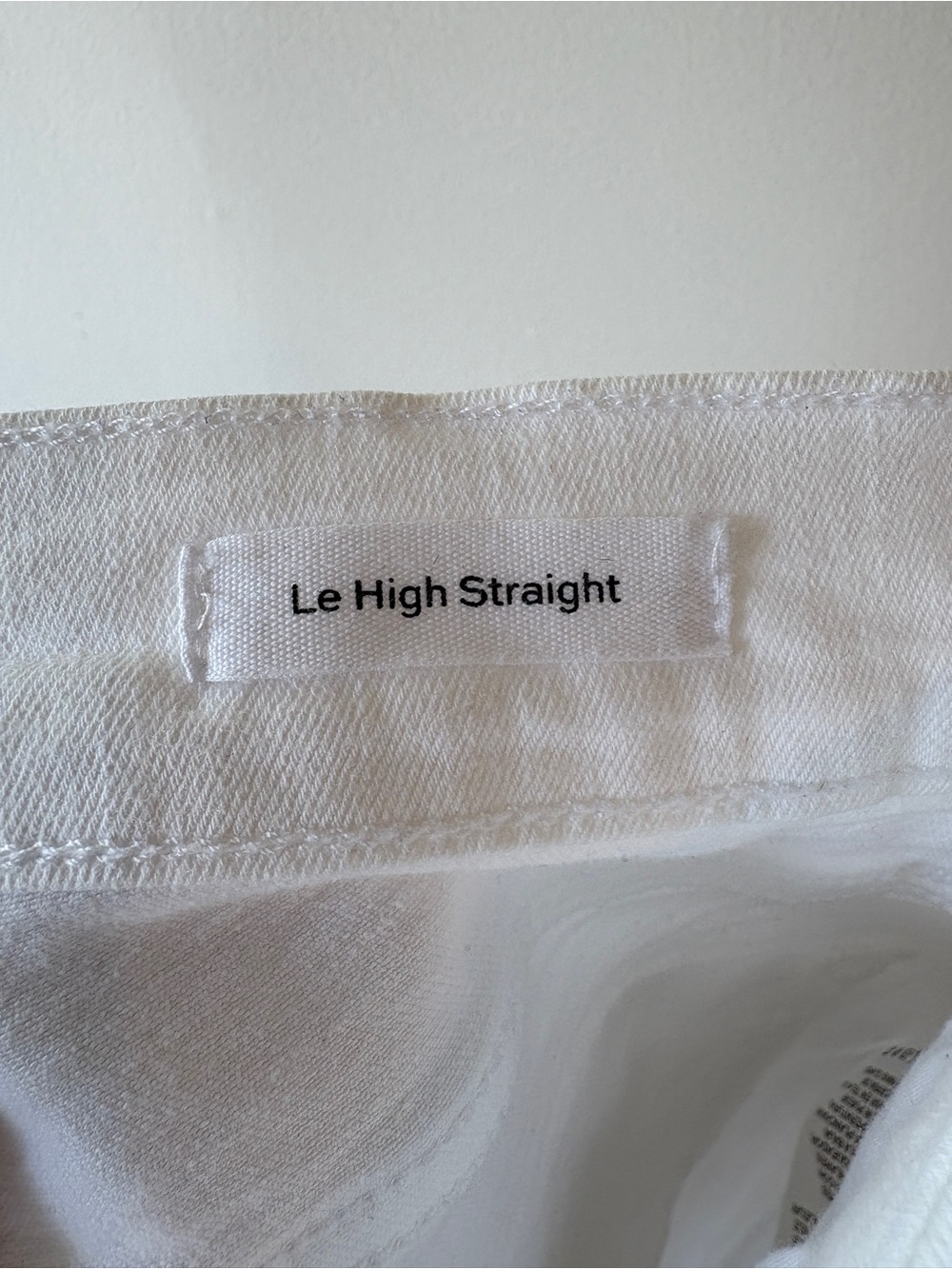 FRAME Le High Straight Blanc White Jeans Size 29 High Rise Cropped Straight - Picture 5 of 7